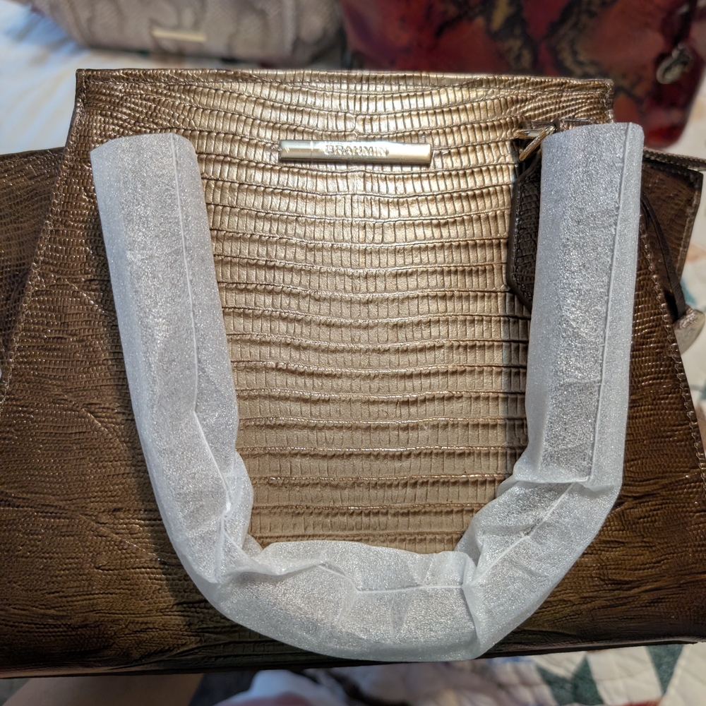 Brahmin Bronze Textured Women's Bag